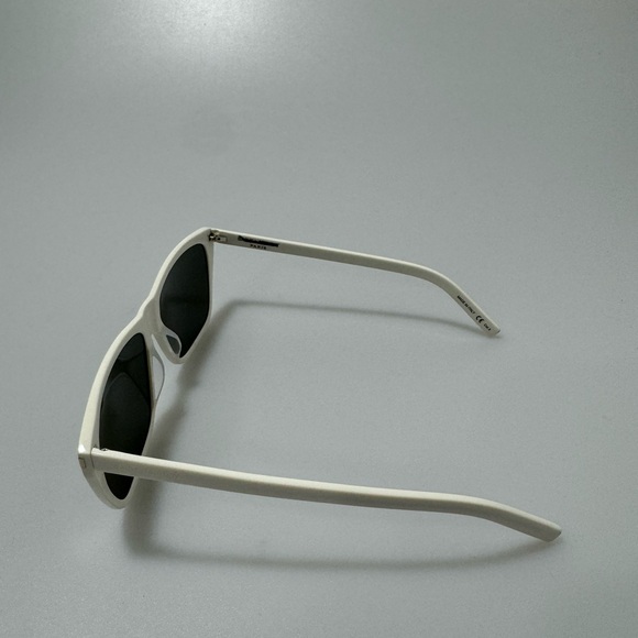 Saint Laurent Classic 57mm Rectangular Sunglasses Ivory - Picture 3 of 10